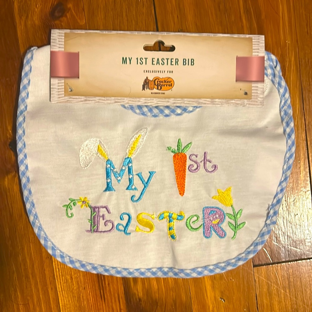NWT My 1st Easter Bib from Cracker Barrel